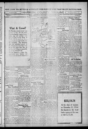 Harmon County Tribune (Hollis, Okla.), Vol. 5, No. 24, Ed. 1 Friday, February 5, 1915