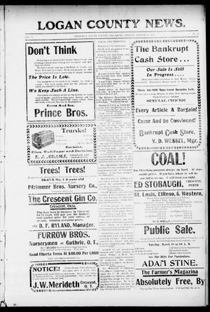 Logan County News. (Crescent, Okla.), Vol. 3, No. 28, Ed. 1 Friday, March 10, 1905