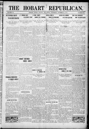 The Hobart Republican. (Hobart, Okla.), Vol. 10, No. 30, Ed. 1 Thursday, October 10, 1912