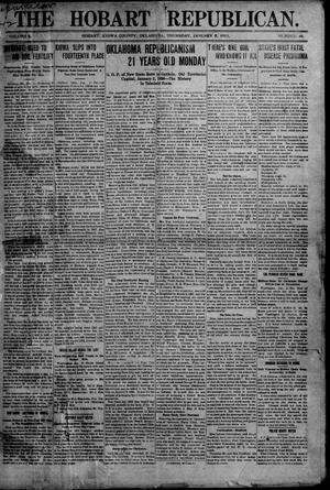 Primary view of object titled 'The Hobart Republican. (Hobart, Okla.), Vol. 8, No. 46, Ed. 1 Thursday, January 5, 1911'.