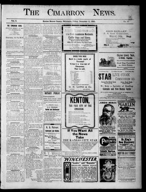 The Cimarron News. (Kenton, Okla.), Vol. 8, No. 19, Ed. 1 Friday, December 8, 1905