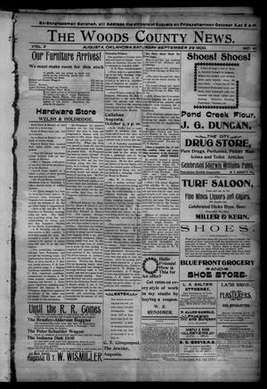 The Woods County News. (Augusta, Okla.), Vol. 2, No. 41, Ed. 1 Saturday, September 29, 1900