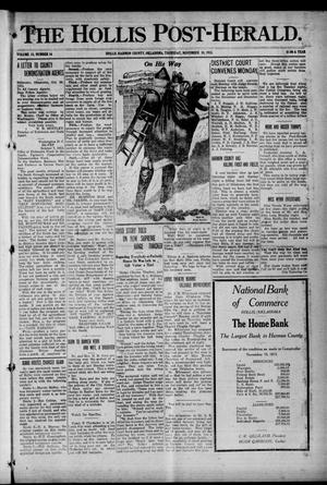 The Hollis Post-Herald. (Hollis, Okla.), Vol. 13, No. 14, Ed. 1 Thursday, November 18, 1915