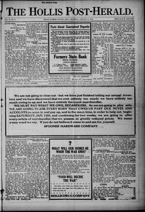 The Hollis Post-Herald. (Hollis, Okla.), Vol. 15, No. 21, Ed. 1 Thursday, January 24, 1918