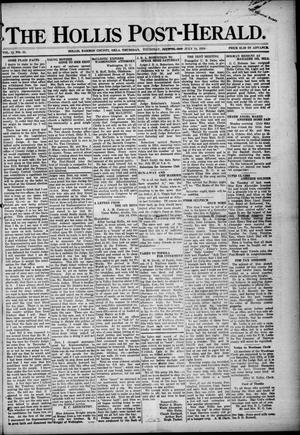 The Hollis Post-Herald. (Hollis, Okla.), Vol. 15, No. 45, Ed. 1 Thursday, July 18, 1918