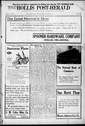 Hollis Post-Herald (Hollis, Okla.), Vol. 12, No. 2, Ed. 1 Thursday, August 13, 1914