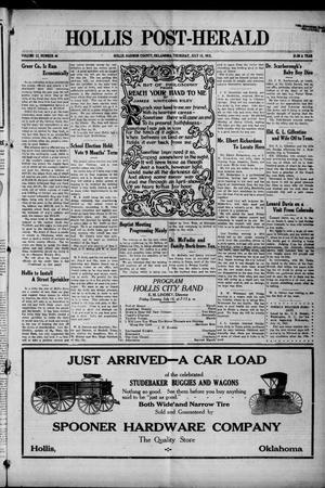 Hollis Post-Herald (Hollis, Okla.), Vol. 12, No. 48, Ed. 1 Thursday, July 15, 1915