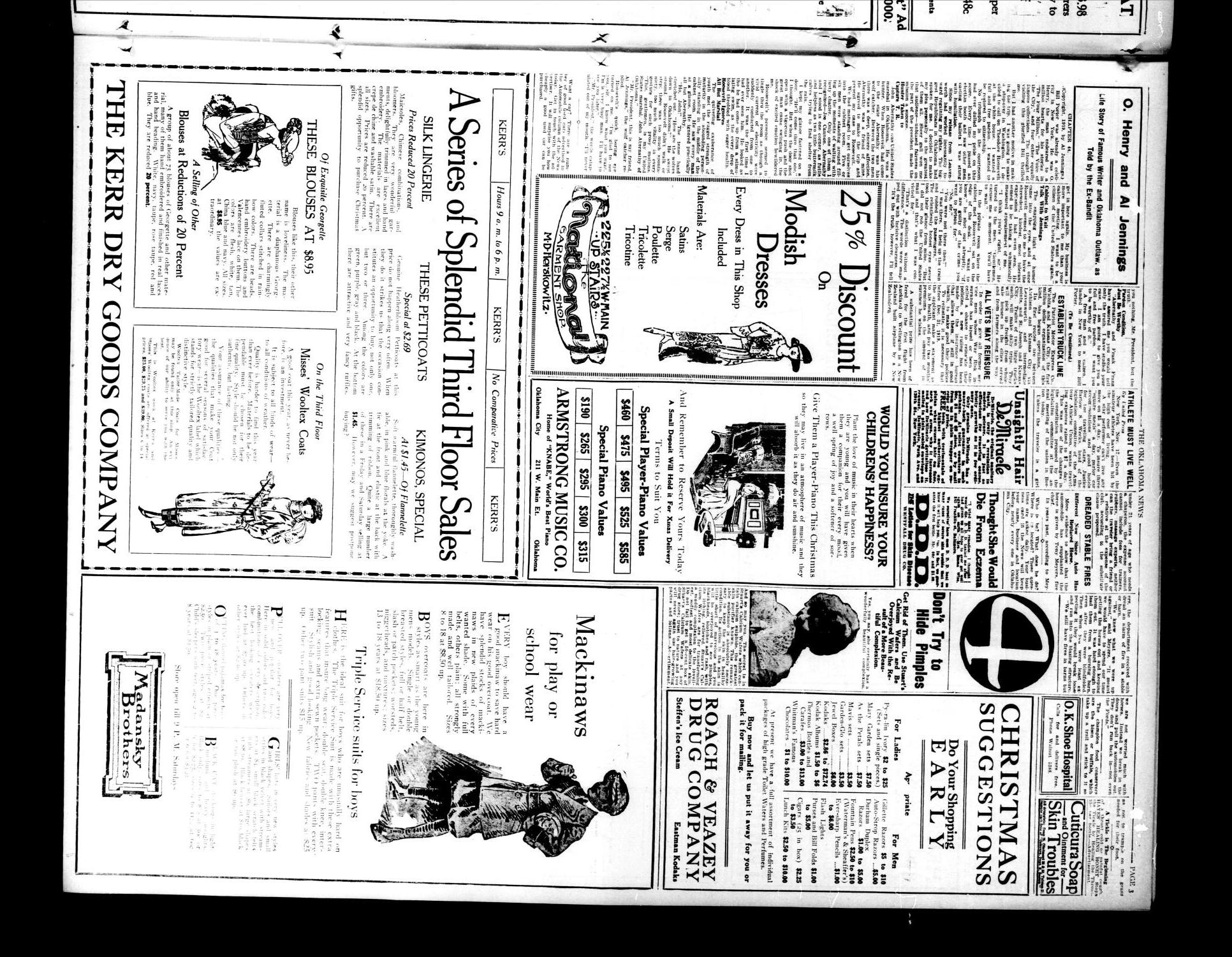 The Oklahoma News (Oklahoma City, Okla.), Vol. 14, No. 46, Ed. 1 Friday, November 21, 1919
                                                
                                                    [Sequence #]: 3 of 16
                                                