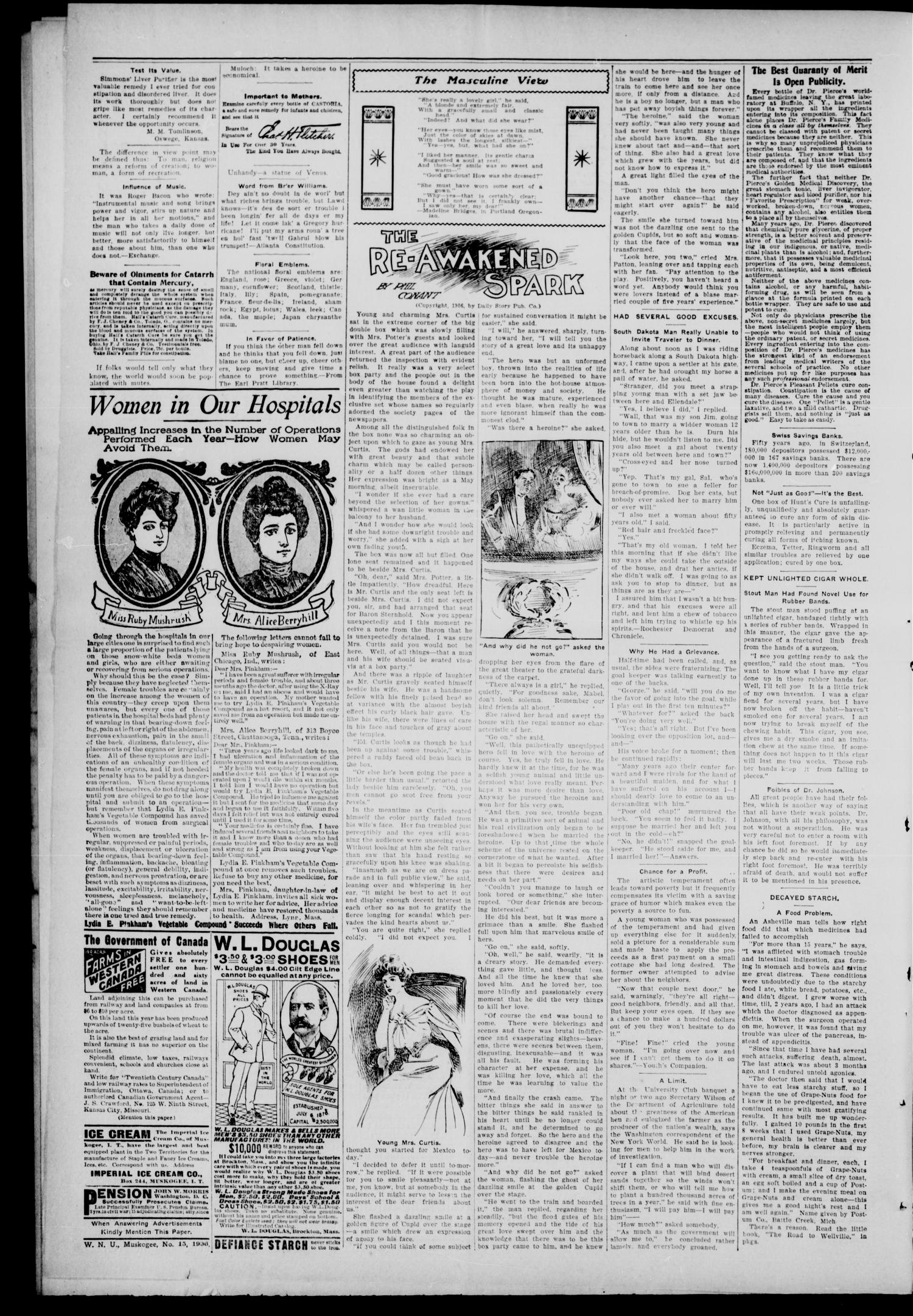 The Indianola Enterprise. (Indianola, Indian Terr.), Vol. 2, No. 33, Ed. 1 Friday, April 13, 1906
                                                
                                                    [Sequence #]: 4 of 8
                                                