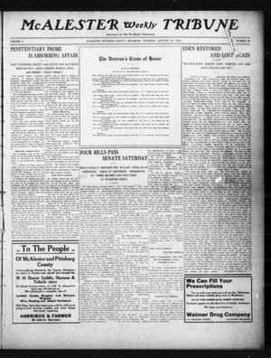 McAlester Weekly Tribune (McAlester, Okla.), Vol. 3, No. 49, Ed. 1 Thursday, January 23, 1913
