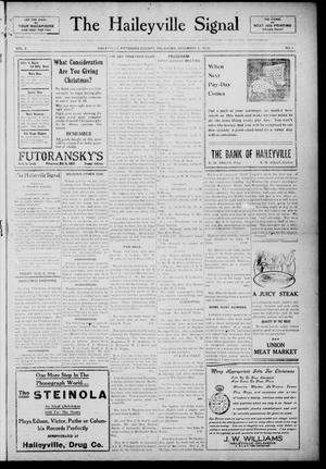 The Haileyville Signal (Haileyville, Okla.), Vol. 8, No. 4, Ed. 1 Friday, December 8, 1916