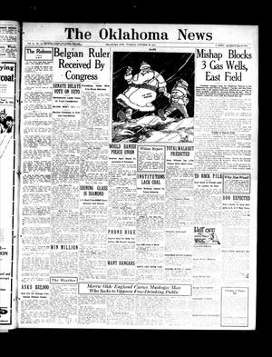 Primary view of object titled 'The Oklahoma News (Oklahoma City, Okla.), Vol. 14, No. 24, Ed. 1 Tuesday, October 28, 1919'.