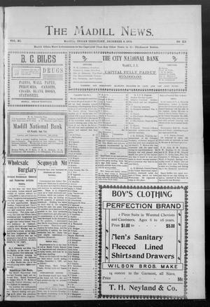 The Madill News. (Madill, Indian Terr.), Vol. 11, No. 20, Ed. 1 Friday, December 8, 1905