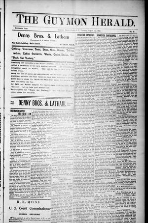 The Guymon Herald. (Guymon, Okla. Terr.), Vol. 16, No. 21, Ed. 1 Thursday, August 16, 1906