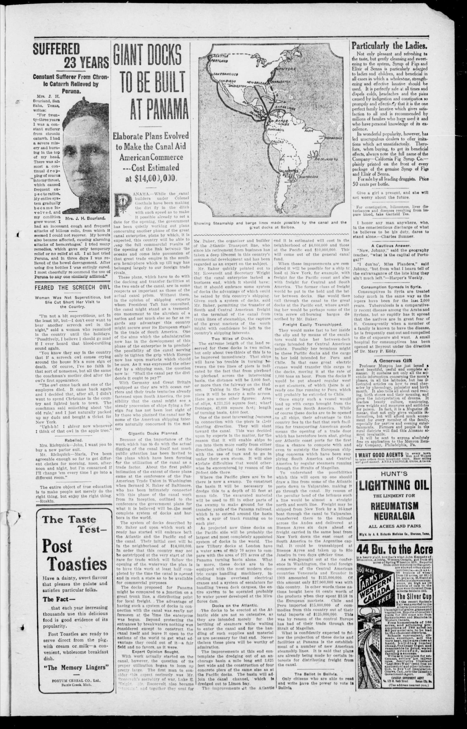 Canadian Valley News. (Canadian, Oklahoma), Vol. 1, No. 17, Ed. 1 Friday, March 10, 1911
                                                
                                                    [Sequence #]: 3 of 8
                                                