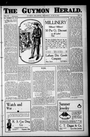 The Guymon Herald. (Guymon, Okla.), Vol. 22, No. 14, Ed. 1 Thursday, June 13, 1912