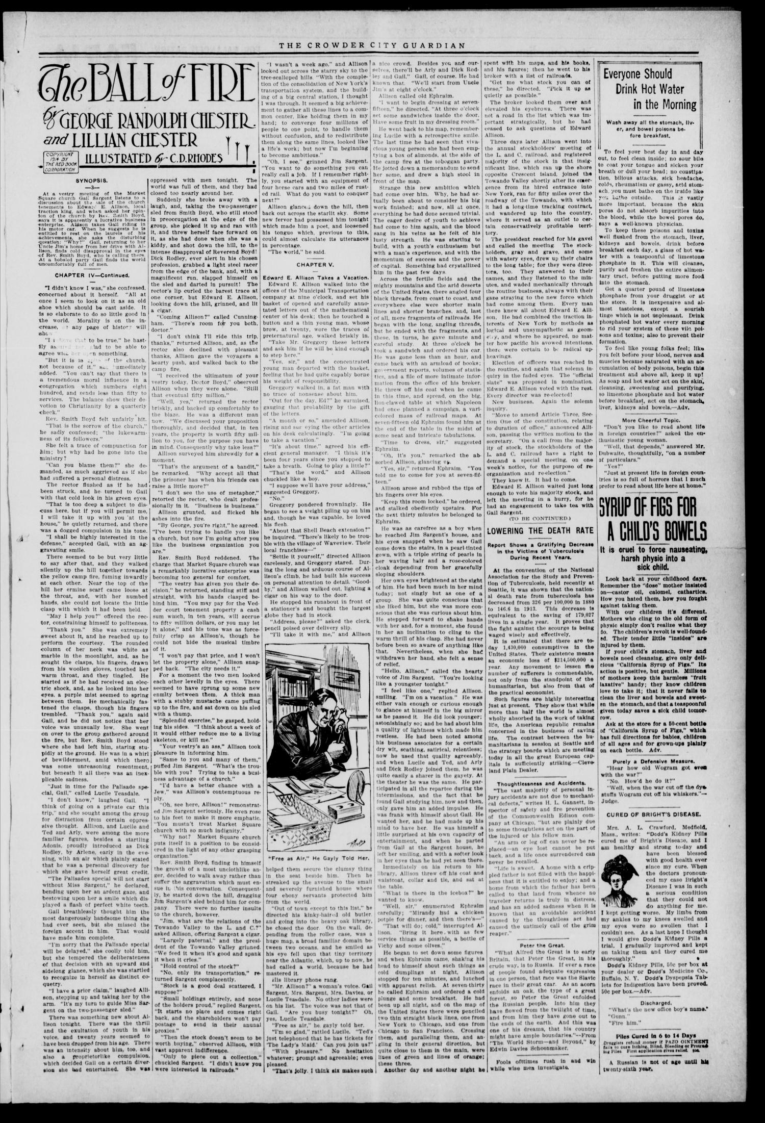 The Crowder City Guardian (Crowder, Indianola, and Canadian, Oklahoma), Vol. 11, No. 19, Ed. 1 Thursday, January 6, 1916
                                                
                                                    [Sequence #]: 3 of 8
                                                
