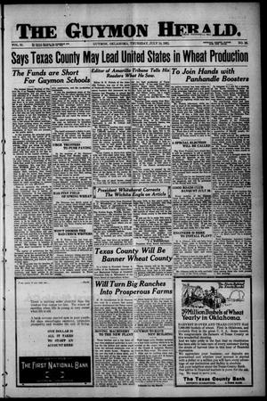 The Guymon Herald. (Guymon, Okla.), Vol. 31, No. 20, Ed. 1 Thursday, July 14, 1921