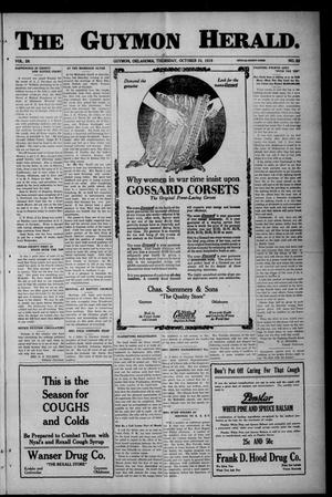 The Guymon Herald. (Guymon, Okla.), Vol. 28, No. 32, Ed. 1 Thursday, October 10, 1918