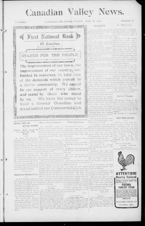 Canadian Valley News. (Canadian, Oklahoma), Vol. 1, No. 27, Ed. 1 Friday, May 19, 1911