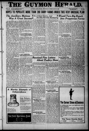 The Guymon Herald. (Guymon, Okla.), Vol. 31, No. 52, Ed. 1 Thursday, February 23, 1922