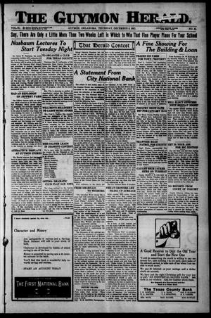 Primary view of object titled 'The Guymon Herald. (Guymon, Okla.), Vol. 31, No. 41, Ed. 1 Thursday, December 8, 1921'.