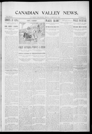 Canadian Valley News. (Canadian, Oklahoma), Vol. 2, No. 19, Ed. 1 Friday, March 22, 1912