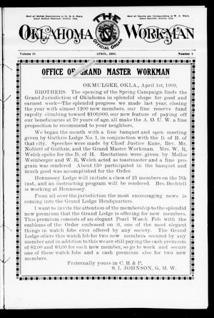 The Oklahoma Workman (Guthrie, Okla.), Vol. 14, No. 4, Ed. 2 Thursday, April 1, 1909