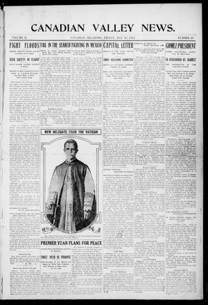 Canadian Valley News. (Canadian, Oklahoma), Vol. 2, No. 26, Ed. 1 Friday, May 10, 1912