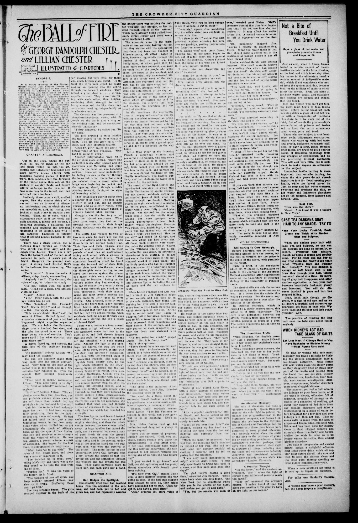 The Crowder City Guardian (Crowder, Indianola, and Canadian, Oklahoma), Vol. 11, No. 25, Ed. 1 Thursday, February 17, 1916
                                                
                                                    [Sequence #]: 3 of 8
                                                