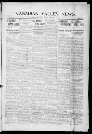 Canadian Valley News. (Canadian, Oklahoma), Vol. 2, No. 4, Ed. 1 Friday, December 8, 1911