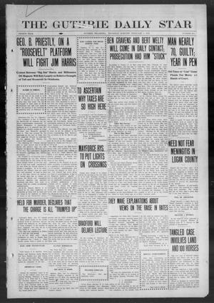 Primary view of object titled 'The Guthrie Daily Star (Guthrie, Okla.), Vol. 8, No. 281, Ed. 1 Thursday, February 1, 1912'.