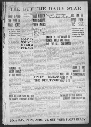Primary view of object titled 'The Guthrie Daily Star (Guthrie, Okla.), Vol. 9, No. 19, Ed. 1 Tuesday, April 2, 1912'.