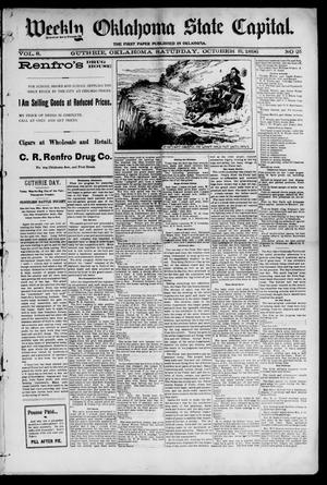 Weekly Oklahoma State Capital. (Guthrie, Okla.), Vol. 8, No. 25, Ed. 1 Saturday, October 10, 1896