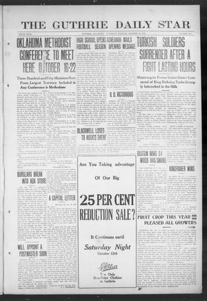 The Guthrie Daily Star (Guthrie, Okla.), Vol. 9, No. 186, Ed. 1 Saturday, October 12, 1912