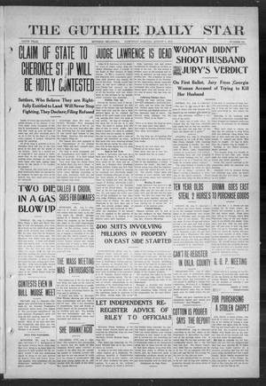 The Guthrie Daily Star (Guthrie, Okla.), Vol. 9, No. 125, Ed. 1 Saturday, August 3, 1912