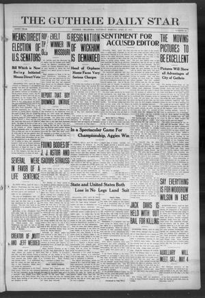The Guthrie Daily Star (Guthrie, Okla.), Vol. 9, No. 41, Ed. 1 Saturday, April 27, 1912