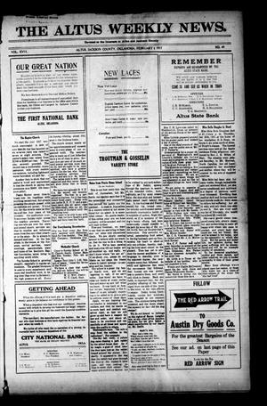 The Altus Weekly News. (Altus, Okla.), Vol. 18, No. 49, Ed. 1 Thursday, February 1, 1917