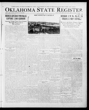 Primary view of object titled 'Oklahoma State Register (Guthrie, Okla.), Vol. 27, No. 24, Ed. 1 Thursday, October 25, 1917'.