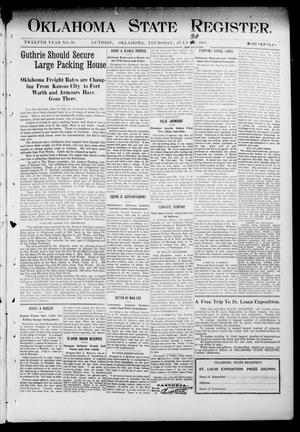 Oklahoma State Register. (Guthrie, Okla.), Vol. 12, No. 31, Ed. 1 Thursday, July 30, 1903