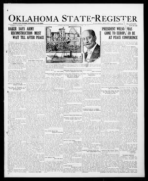 Oklahoma State Register (Guthrie, Okla.), Vol. 28, No. 33, Ed. 1 Thursday, December 5, 1918