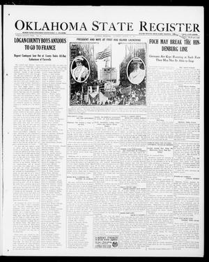 Oklahoma State Register (Guthrie, Okla.), Vol. 28, No. 19, Ed. 1 Thursday, August 29, 1918