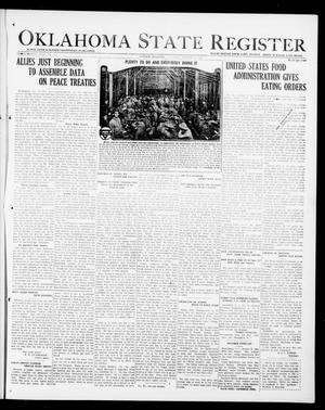 Oklahoma State Register (Guthrie, Okla.), Vol. 28, No. 28, Ed. 1 Thursday, October 31, 1918