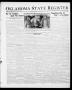Thumbnail image of item number 1 in: 'Oklahoma State Register (Guthrie, Okla.), Vol. 26, No. 39, Ed. 1 Thursday, January 25, 1917'.