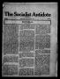 Primary view of The Socialist Antidote (Granite, Okla.), Vol. 1, No. 3, Ed. 1 Saturday, January 15, 1916