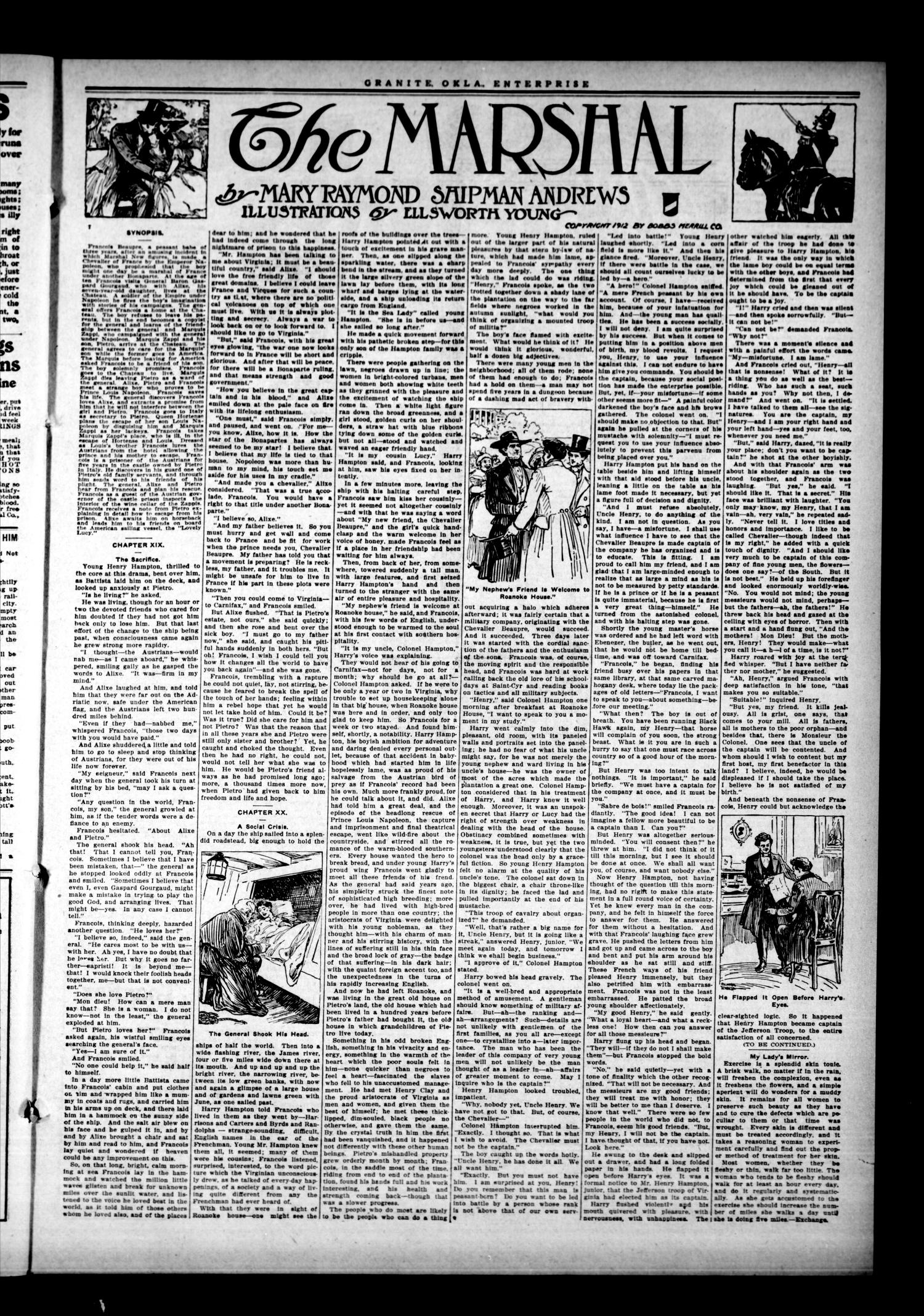 The Granite Enterprise. (Granite, Okla.), Vol. 14, No. 44, Ed. 1 Friday, March 13, 1914
                                                
                                                    [Sequence #]: 3 of 8
                                                