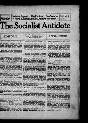 The Socialist Antidote (Granite, Okla.), Vol. 1, No. 5, Ed. 1 Wednesday, March 15, 1916