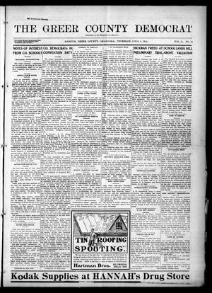 Primary view of object titled 'The Greer County Democrat (Mangum, Okla.), Vol. 26, No. 30, Ed. 1 Thursday, April 6, 1916'.