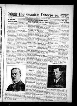 The Granite Enterprise. (Granite, Okla.), Vol. 19, No. 12, Ed. 1 Friday, July 26, 1918