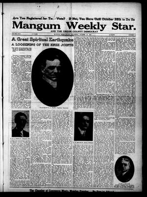 Mangum Weekly Star. and The Greer County Democrat (Mangum, Okla.), Vol. 29, No. 18, Ed. 1 Thursday, October 19, 1916